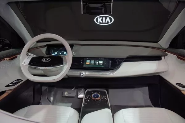 Dashboard of Kia Niro EV Concept at 2018 CES