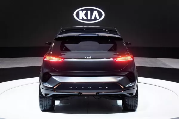 Rear of Kia Niro EV Concept at 2018 CES