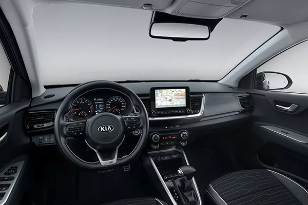 A picture of the Kia Stonic GT-Line's interior.