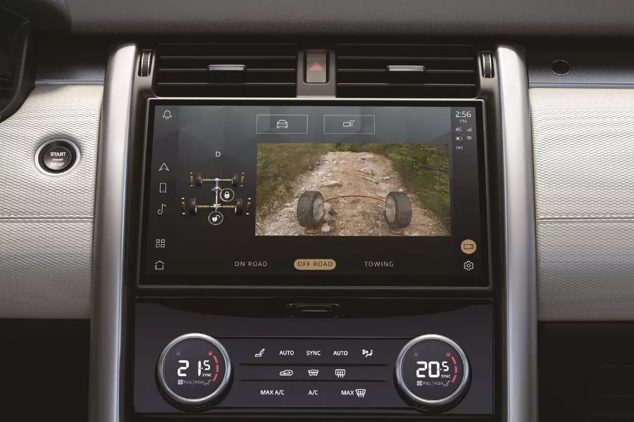 A picture of the 2021 Discovery's headunit