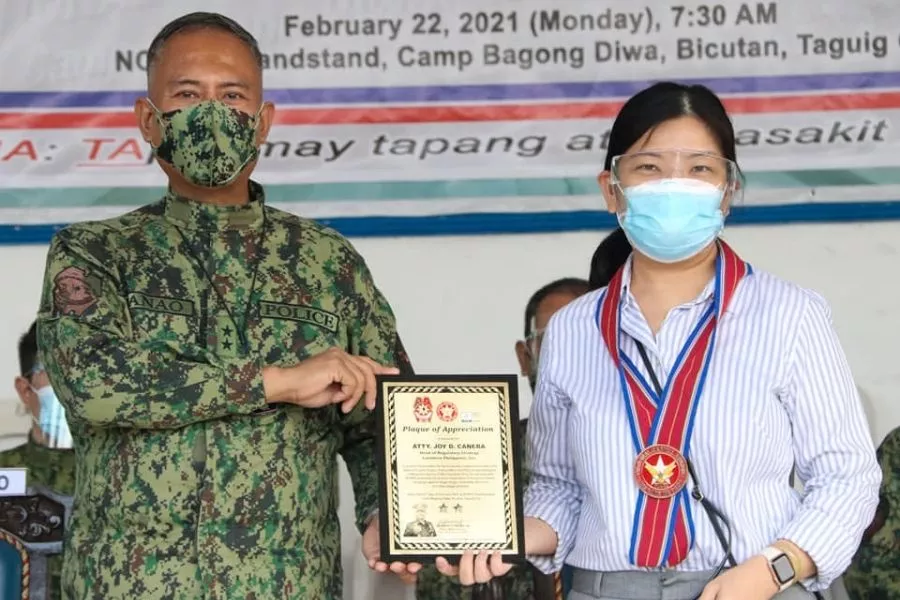 Lalamove and NCRPO plaque of appreciation