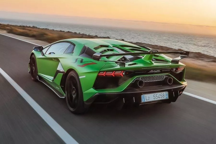 Lamborghini Aventador rear view
