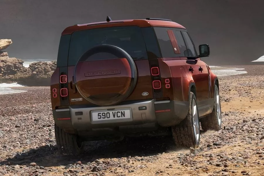 Land Rover Defender 130 rear view