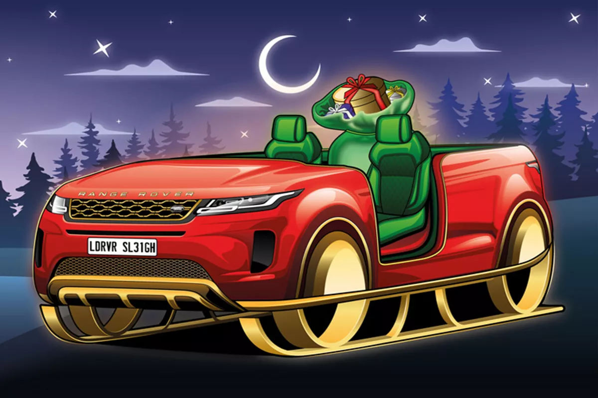 A picture of the Land Rover sleigh