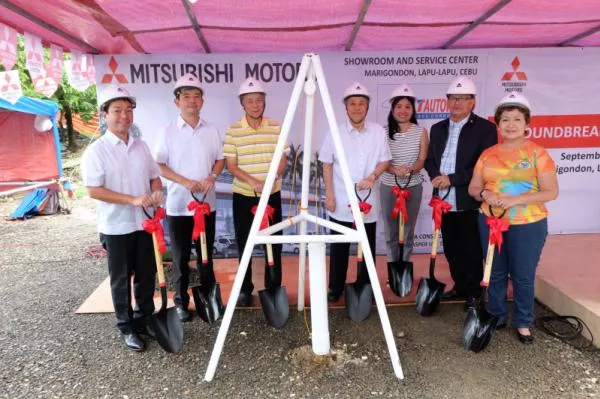 Groundbreaking ceremony of new Mitsubishi dealerships in Lapu-Lapu