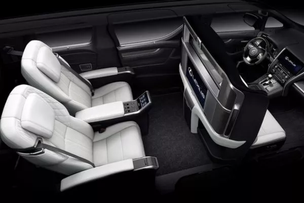 A picture of the Lexus LM's interior top down view