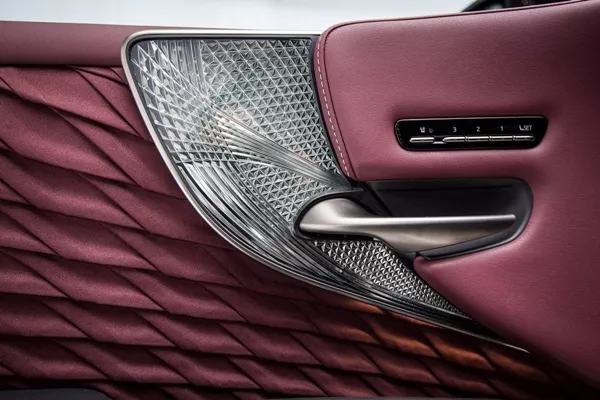 lexus origami inspired door panel
