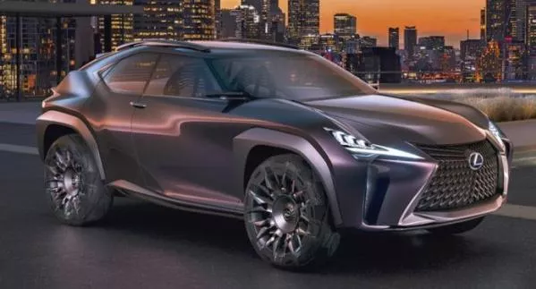 angular front of the Lexus UX Concept