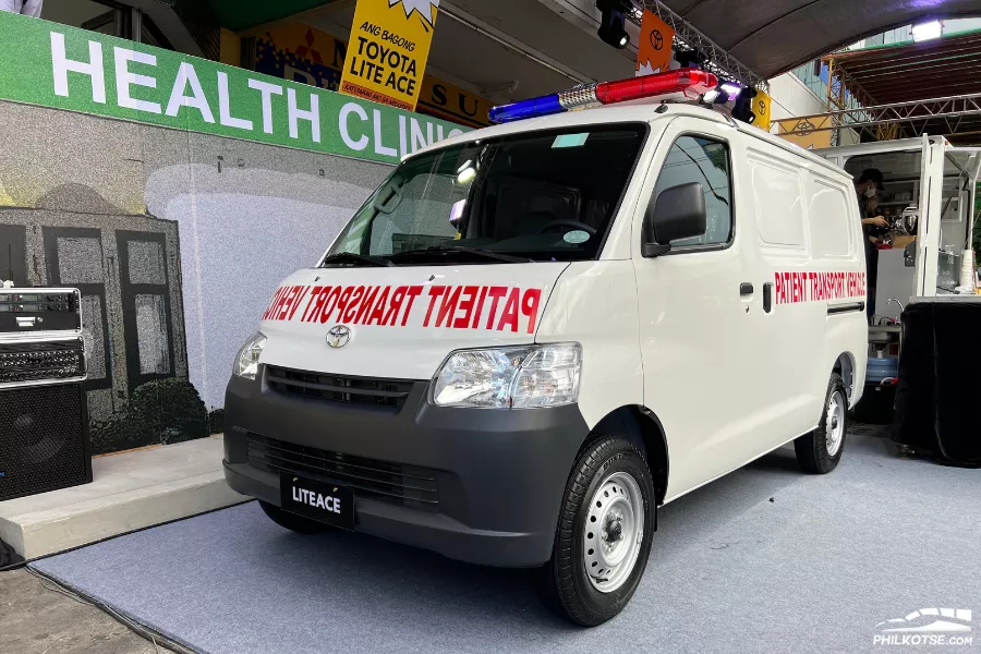 A picture of a Lite Ace Panel Van in ambulance form.