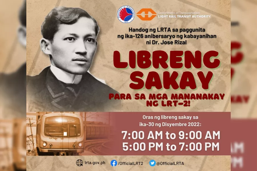 LRT Libreng Sakay Rizal Day