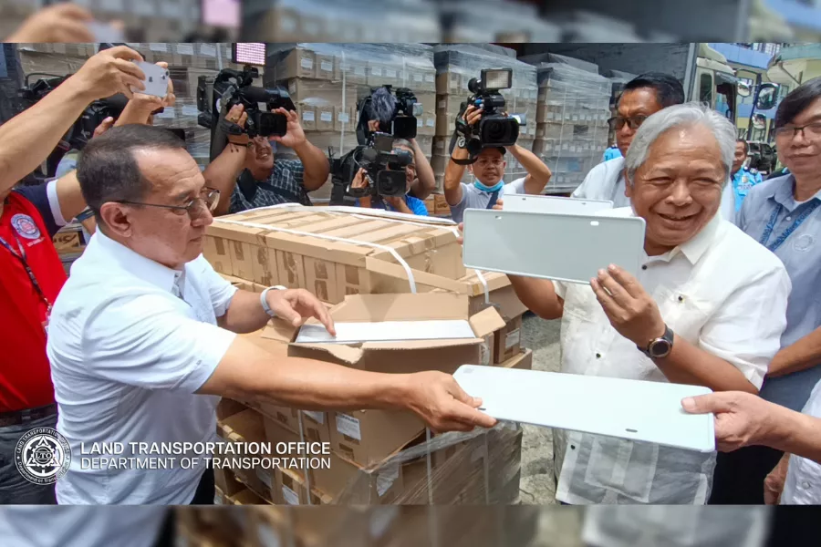 The initial motor vehicle shipment has arrived LTO received vehicle plates