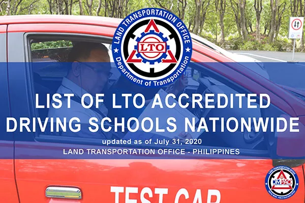 List of LTO accredited driving schools nationwide