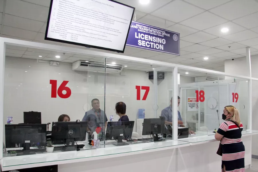 A picture of an LTO licensing center