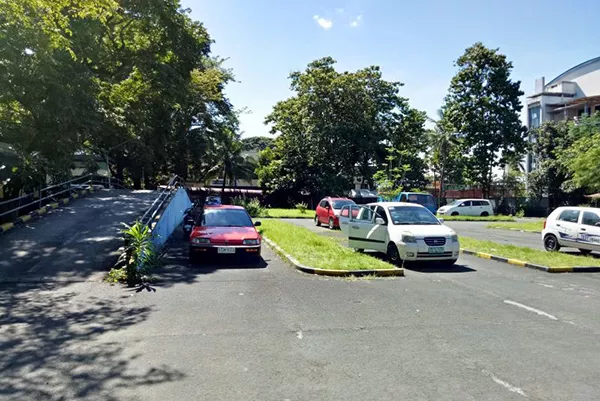 A picture of an LTO driving test course in Metro Manila.