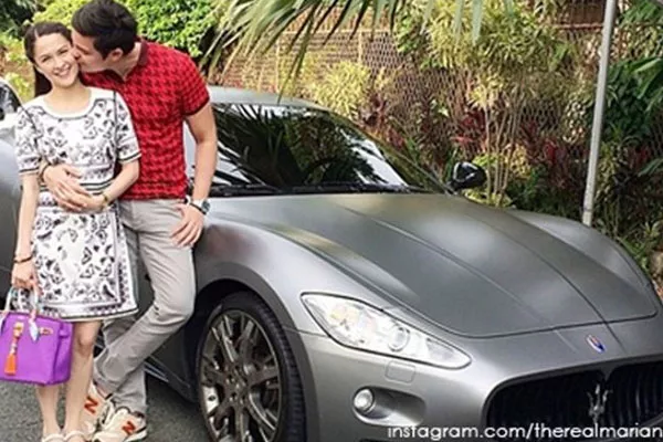 Marian and Dingdon with his Maserati