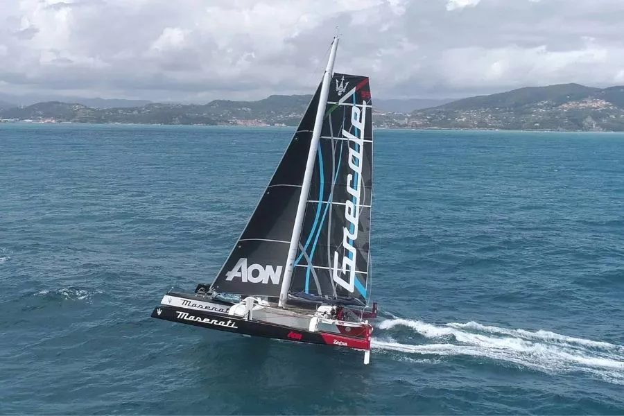 Maserati Multi 70 with Grecale name