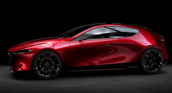 side of the 2019 mazda 3