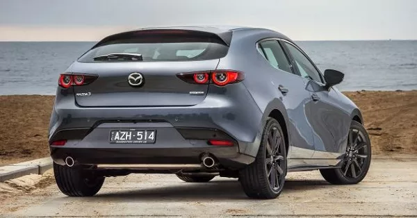 A picture of a modded out Mazda 3 that can make 400 hp