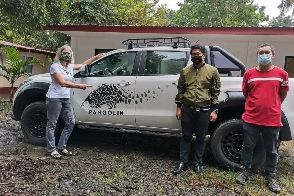 Mazda BT-50 with Katala Foundation representatives