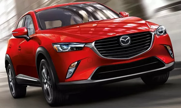 Angular front of the Mazda CX-3 2019