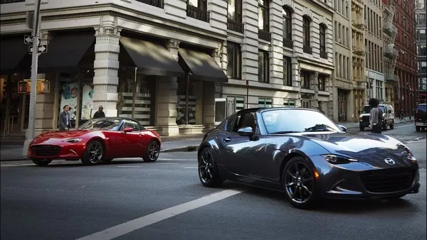 Mazda MX-5 Miata RF 2019 on the road