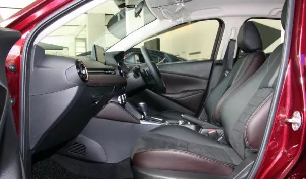 interior of the 2017 Mazda 2 GVC 