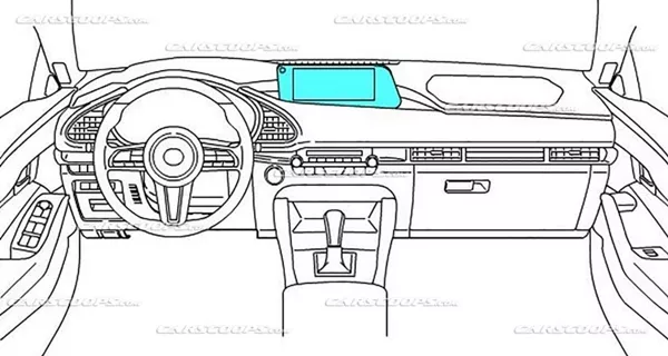 Mazda 3 2019 teaser illustrations interior design