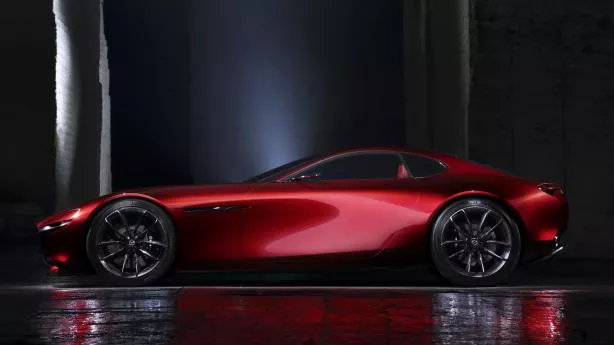 The new RX-9 is said to pull styling cues from the RX-Vision Concept Side view of the Mazda RX-9