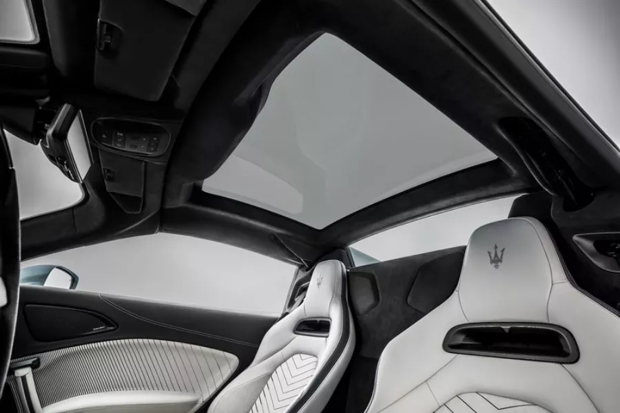 A picture of the interior of the MC20 Cielo