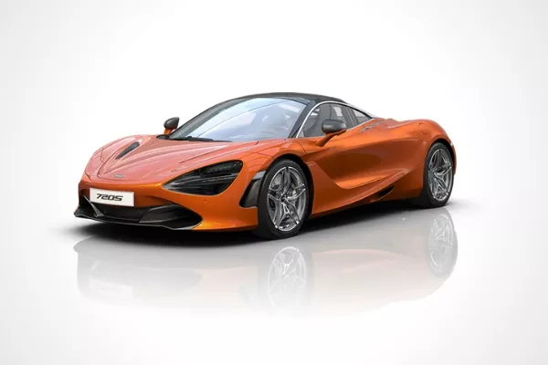A 720S with white background