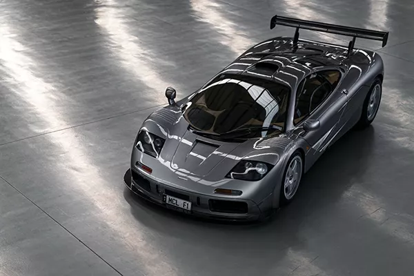 A picture of the ultra rare road legal McLaren F1 LM-Spec