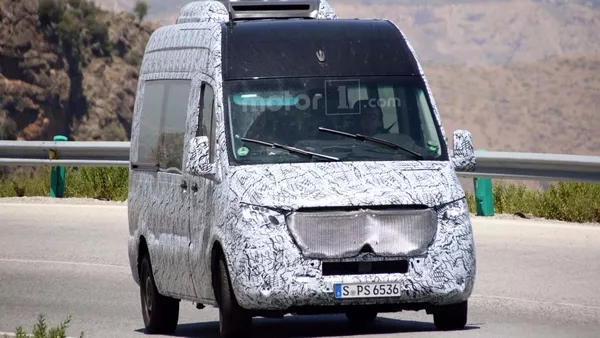 Mercedes-Benz Sprinter 2019 front fascia spy shots