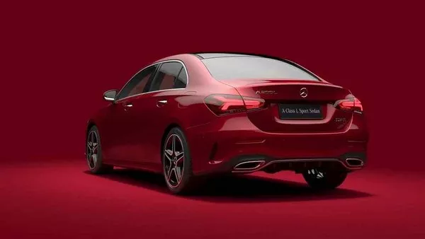 The new sedan gets a more traditional style with a roof smoothly sloping down towards its trunk Mercedes-Benz A-Class Sedan L 2019 angular rear