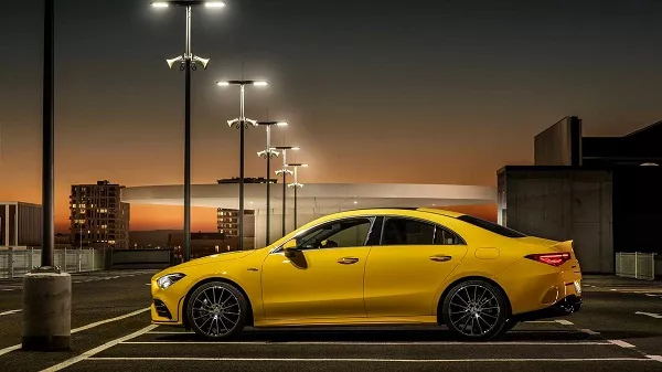 New Mercedes-AMG CLA 35 2020 side view