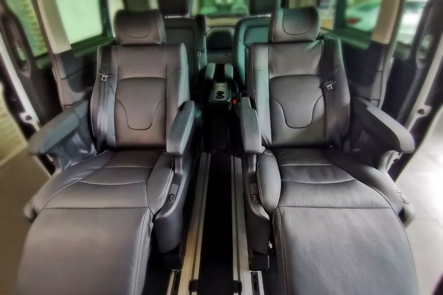 Another picture of the interior of the Mercedes-Benz V-Class