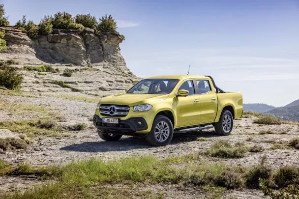 angular front of the Mercedes-Benz X-Class