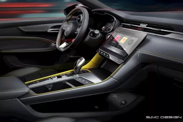 Interior view of 2021 MG 6 sedan