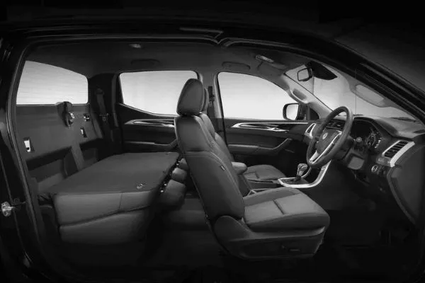 A picture of the MG Extender's interior