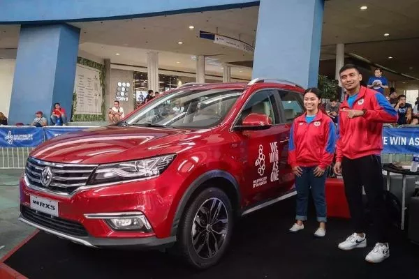 MG RX5 with the 2019 SEA Games logo