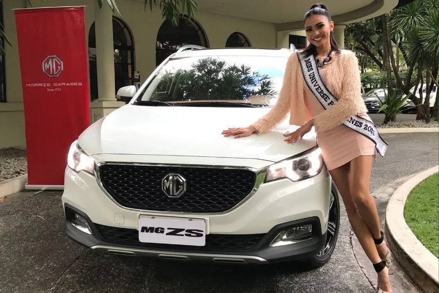 2021 Miss Universe Philippines Beatrice Luigi Gomez with MG ZS Alpha