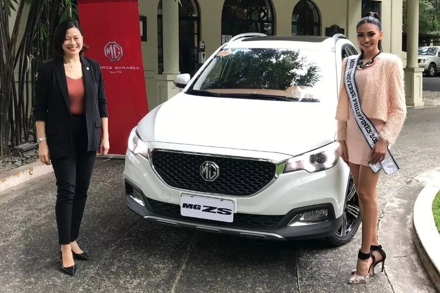 2021 Miss Universe Philippines Bea Gomez with MG ZS Alpha