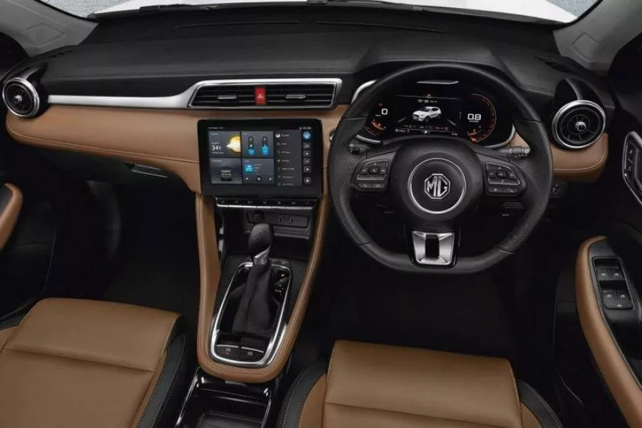 MG ZS interior view