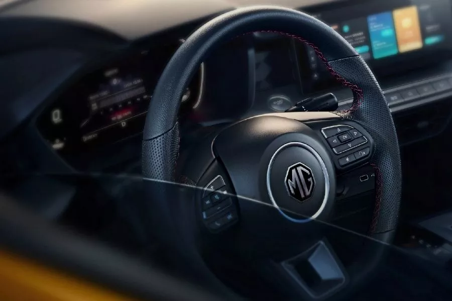 A picture of the 2021 MG5's interior