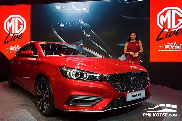 A wider shot to emphasize the MG6's size and overall design