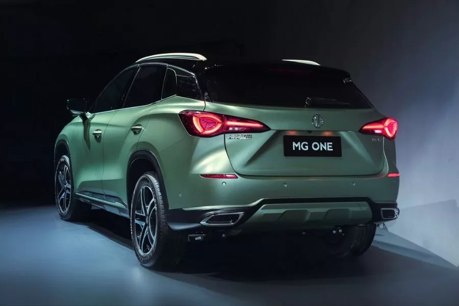 A picture of the rear of the MG One Beta
