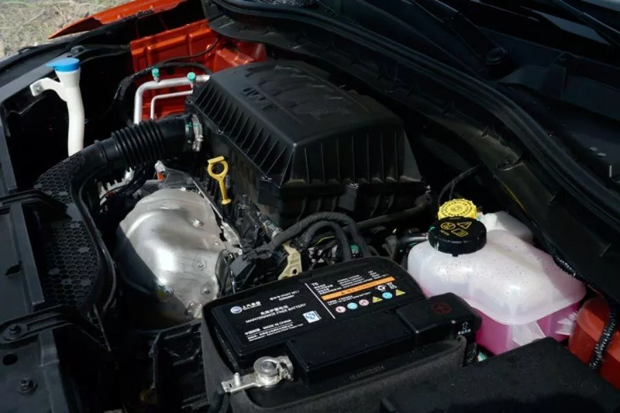 A picture of the MG ZS's engine bay