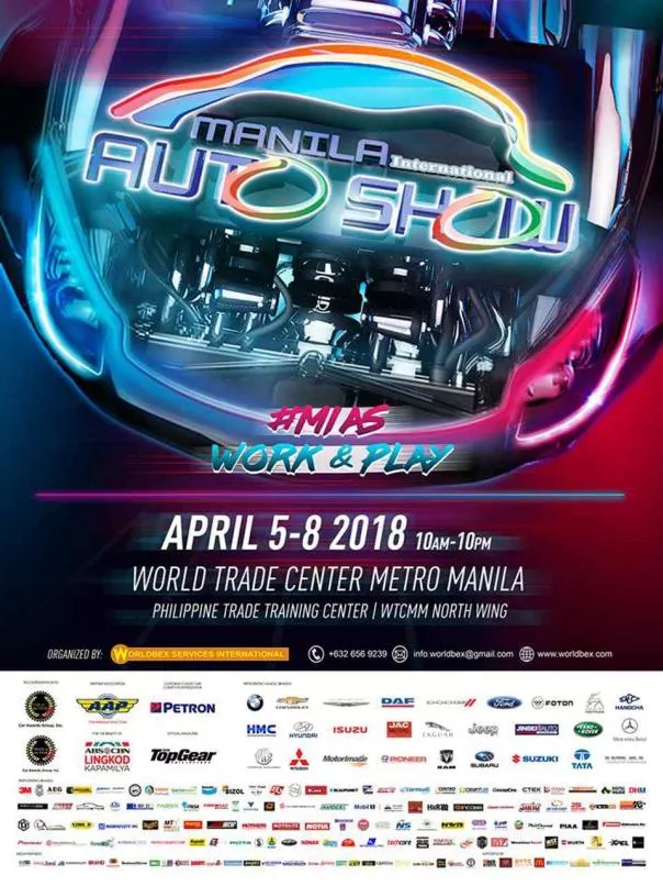 The event will last for up to four days (from April 5 to April 8) with a lot of exciting displays and activities MIAS 2018 poster