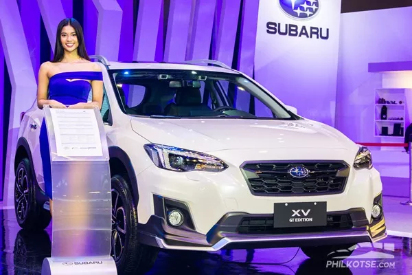 Hot girl at Subaru booth