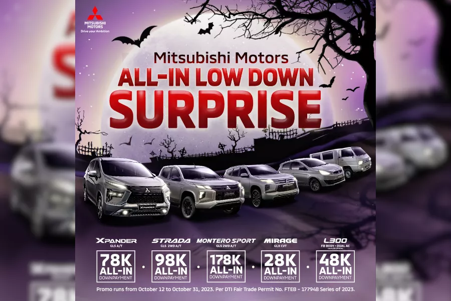 Mitsubishi PH's All-in Low Down Surprise promo