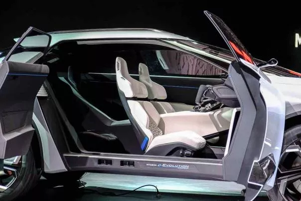 Interior of a Mitsubishi e-Evolution